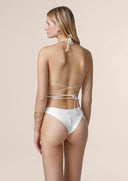 Woman bikini Me fui Triangle with fixed white briefs 0100_Wh