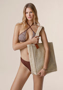 Beachbag Donna Me fui Beige A076-BG