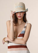 Cappello con logo Me Fui Beige A025-BG